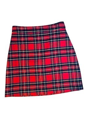 J.Crew Red Tartan Plaid Skirt – Size 0